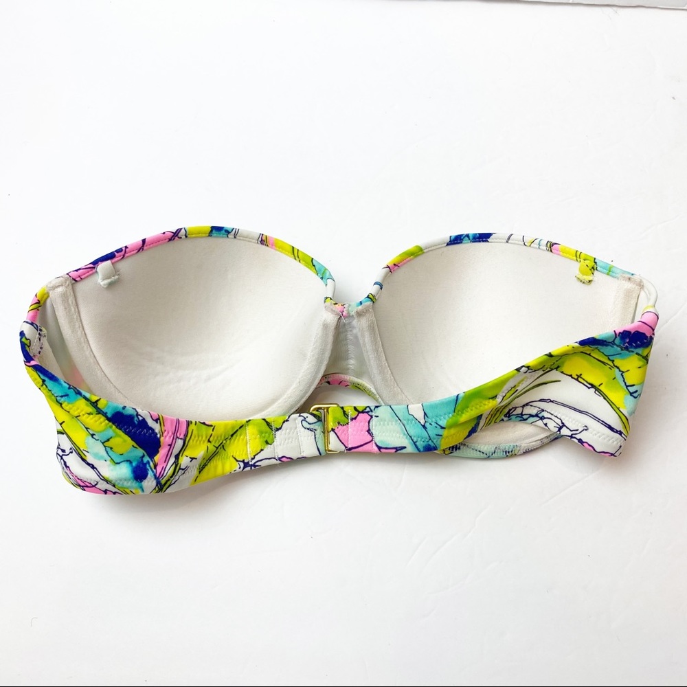 Victoria's Secret | Tropical Banana Leaf Print Bikini Top 34B - Picture 2 of 5